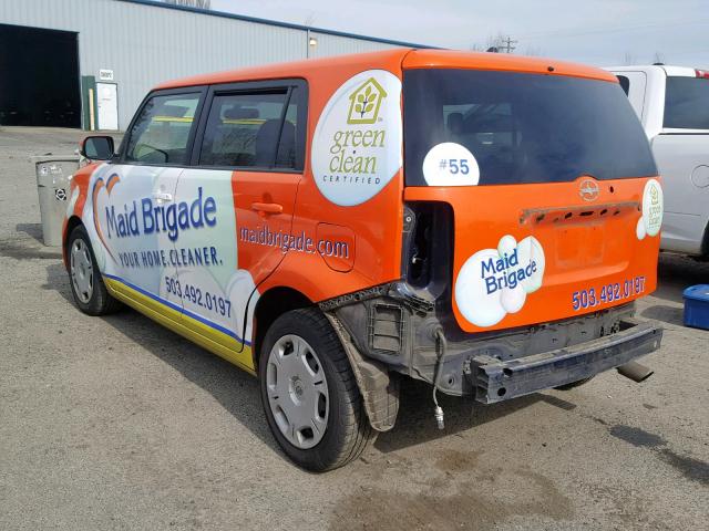 JTLKE50E181028189 - 2008 TOYOTA SCION XB 橙色 照片 3