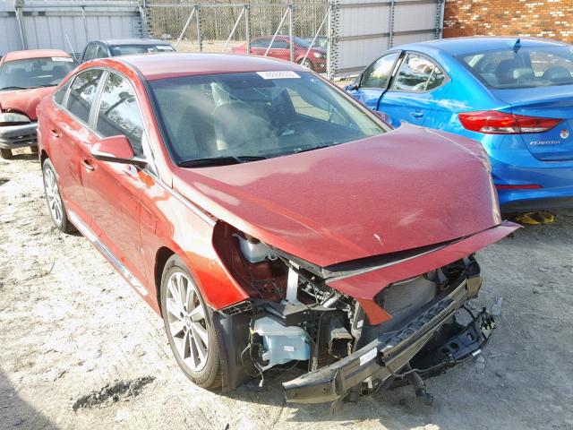 5NPE34AF7FH156510 - 2015 HYUNDAI SONATA SPO RED photo 1