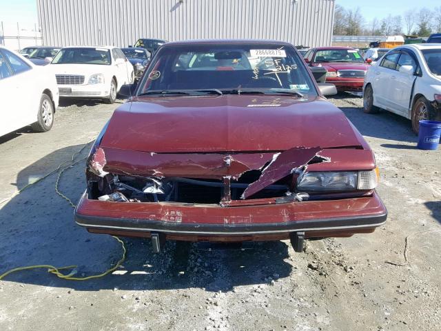 1G4AG54N8N6419989 - 1992 BUICK CENTURY SP BURGUNDY photo 7