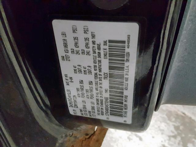 1D7HG48K64S732466 - 2004 DODGE DAKOTA QUA BLACK photo 10