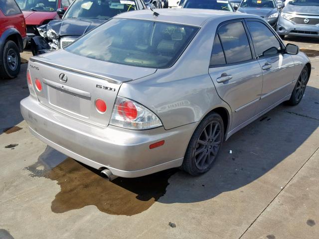 JTHBD192140091369 - 2004 LEXUS IS 300 GRAY photo 4