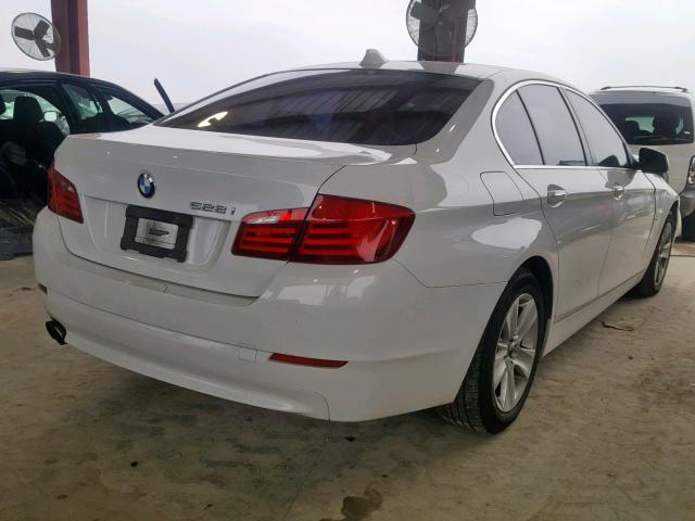 WBAXH5C54CDW07654 - 2012 BMW 528 XI WHITE photo 4