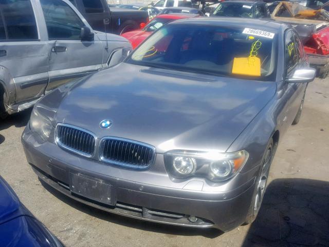 WBAGL63403DP68336 - 2003 BMW 745 I GRAY photo 2