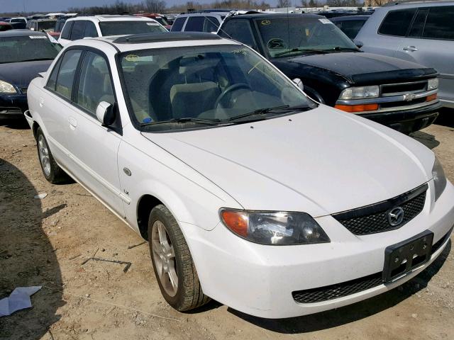 JM1BJ225330105386 - 2003 MAZDA PROTEGE DX WHITE photo 1