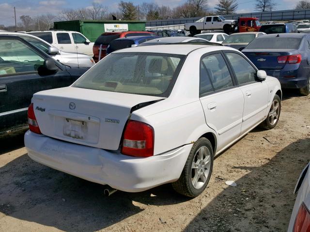 JM1BJ225330105386 - 2003 MAZDA PROTEGE DX WHITE photo 4