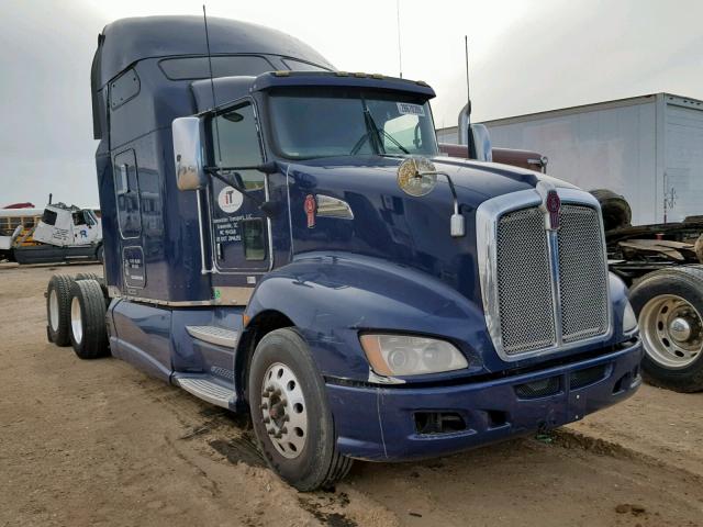 1XKAD49X3BJ276805 - 2011 KENWORTH CONSTRUCTI BLUE photo 1