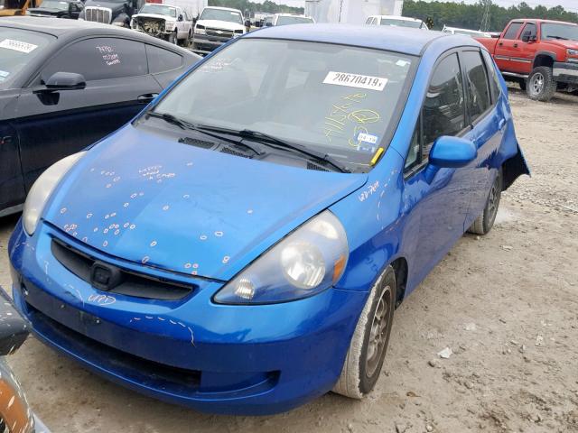 JHMGD38428S056967 - 2008 HONDA FIT BLUE photo 2