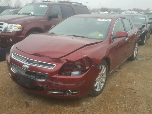 1G1ZE5E15BF271085 - 2011 CHEVROLET MALIBU LTZ MAROON photo 2