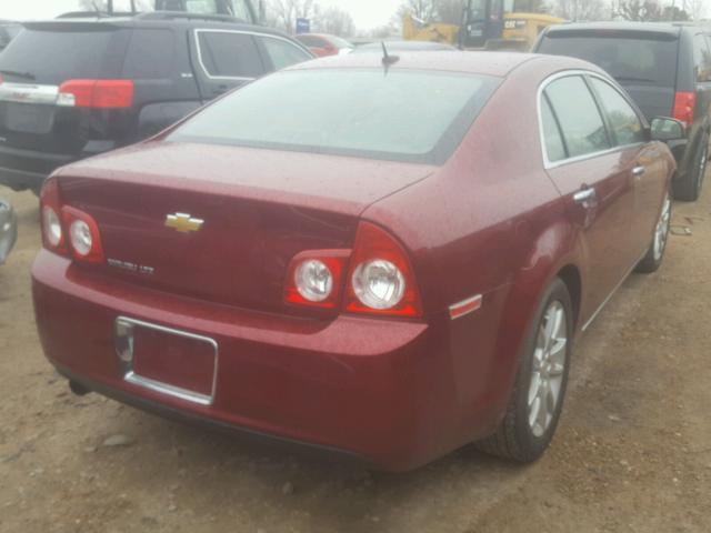 1G1ZE5E15BF271085 - 2011 CHEVROLET MALIBU LTZ MAROON photo 4