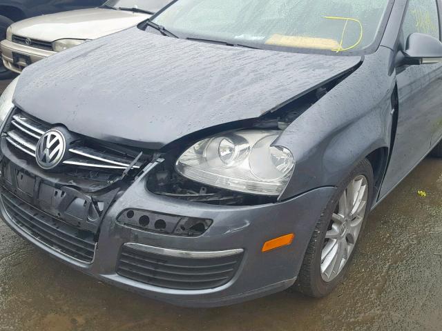 3VWRJ71K48M195149 - 2008 VOLKSWAGEN JETTA WOLF GRAY photo 9