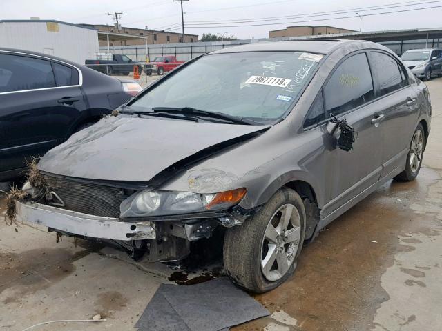 2HGFA16938H318920 - 2008 HONDA CIVIC EXL GRAY photo 2