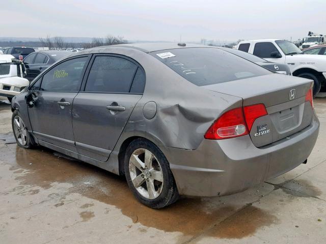 2HGFA16938H318920 - 2008 HONDA CIVIC EXL GRAY photo 3