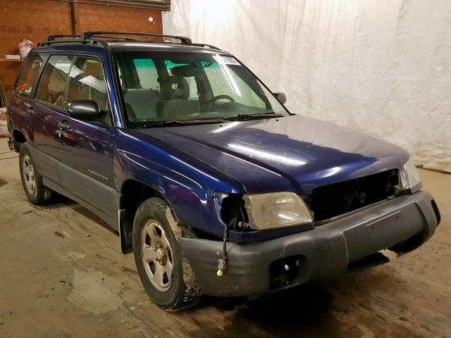 JF1SF63551H737771 - 2001 SUBARU FORESTER L BLUE photo 1