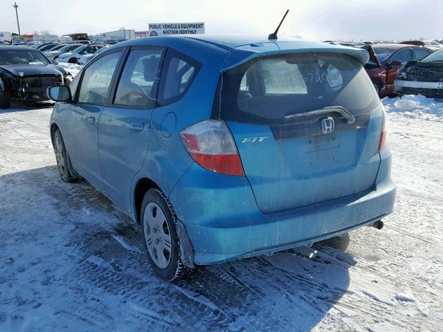 LUCGE8H56D3006688 - 2013 HONDA FIT LX BLUE photo 3