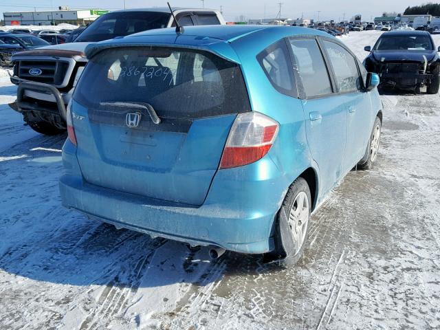 LUCGE8H56D3006688 - 2013 HONDA FIT LX BLUE photo 4