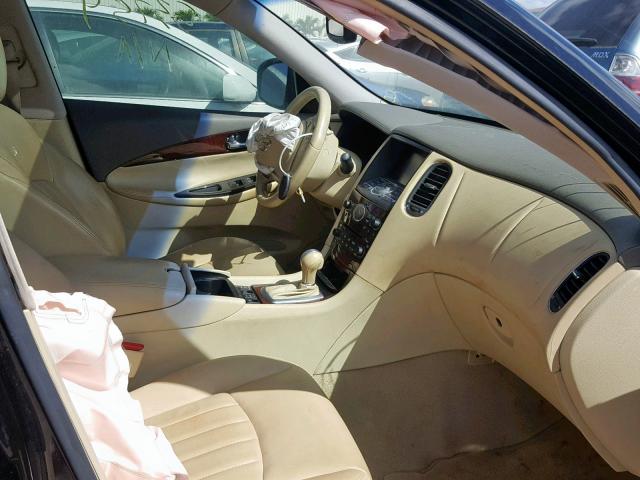 JNKAJ09E89M900116 - 2009 INFINITI EX35 BASE BLACK photo 5