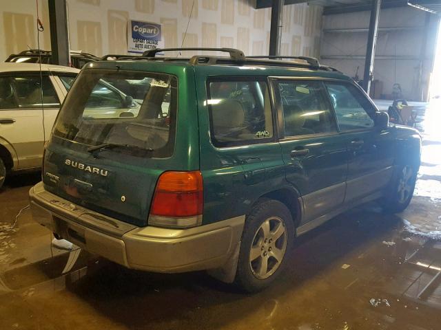 JF1SF6552WH775124 - 1998 SUBARU FORESTER S GREEN photo 4