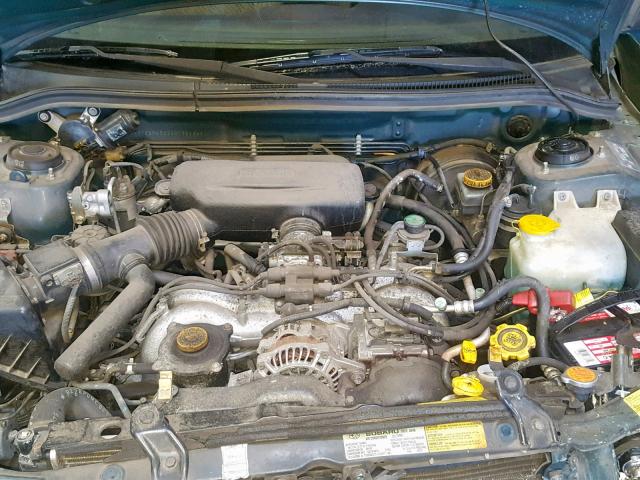 JF1SF6552WH775124 - 1998 SUBARU FORESTER S GREEN photo 7