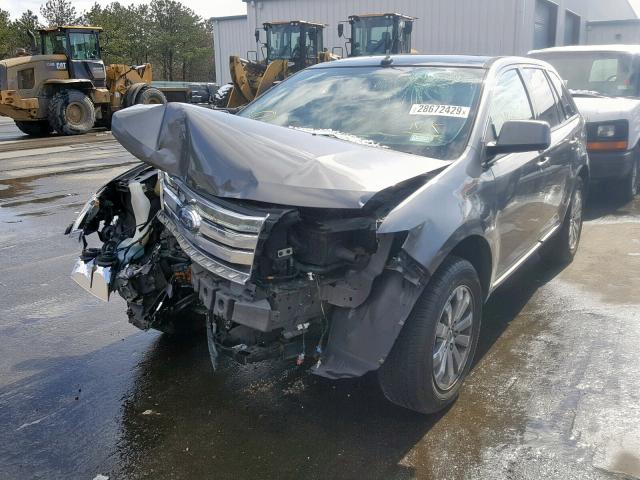 2FMDK4JC1ABA03643 - 2010 FORD EDGE SEL GRAY photo 2