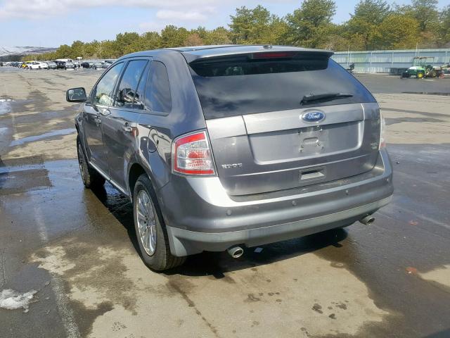 2FMDK4JC1ABA03643 - 2010 FORD EDGE SEL GRAY photo 3