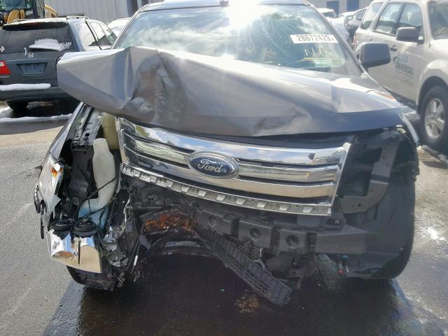 2FMDK4JC1ABA03643 - 2010 FORD EDGE SEL GRAY photo 7