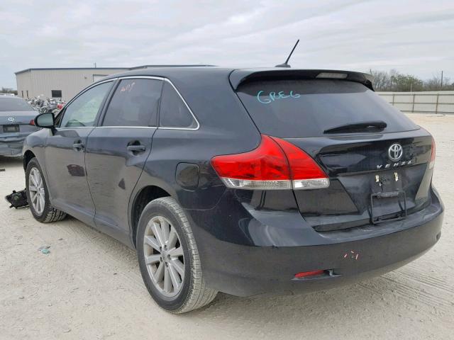 4T3ZA3BB1BU044107 - 2011 TOYOTA VENZA BASE BLACK photo 3