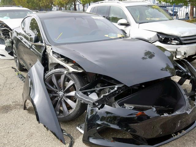 5YJSA1E17GF171420 - 2016 TESLA MODEL S Սև լուսանկար 1