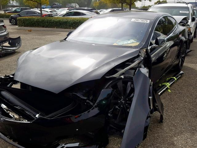 5YJSA1E17GF171420 - 2016 TESLA MODEL S Սև լուսանկար 2