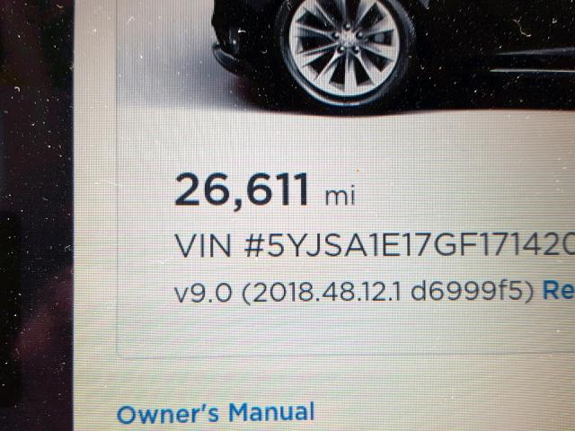 5YJSA1E17GF171420 - 2016 TESLA MODEL S Սև լուսանկար 8