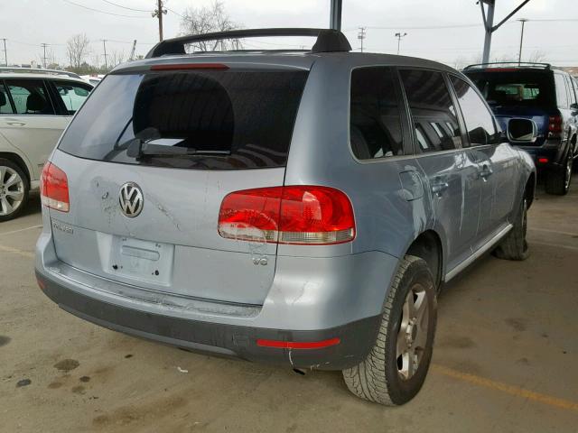 WVGZG77L85D039958 - 2005 VOLKSWAGEN TOUAREG 3. BLUE photo 4