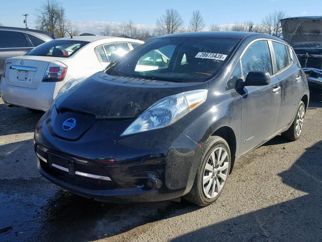 1N4AZ0CP8DC411871 - 2013 NISSAN LEAF S BLACK photo 2