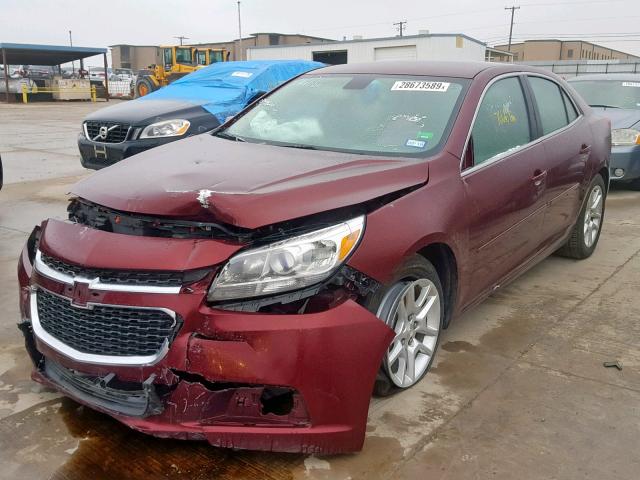 1G11C5SL5FF290427 - 2015 CHEVROLET MALIBU 1LT მუქწითელი ფოტო 2