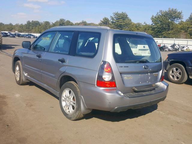 JF1SG66658H732095 - 2008 SUBARU FORESTER S GRAY photo 3