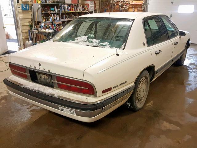 1G4CW53L7M1703864 - 1991 BUICK PARK AVENU WHITE photo 4