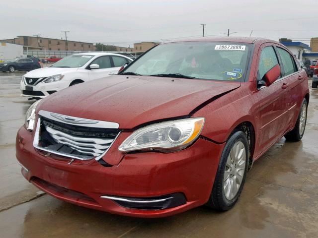 1C3BC4FB6BN550684 - 2011 CHRYSLER 200 LX BURGUNDY photo 2