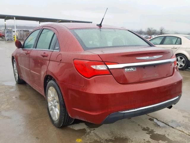 1C3BC4FB6BN550684 - 2011 CHRYSLER 200 LX BURGUNDY photo 3