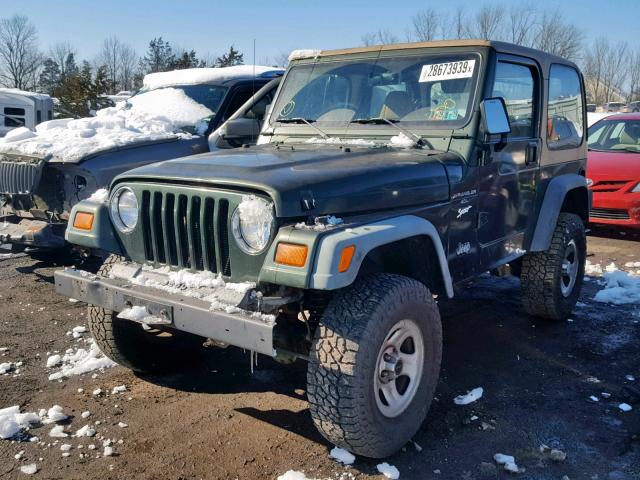 1J4FY19S0VP540499 - 1997 JEEP WRANGLER / GREEN photo 2