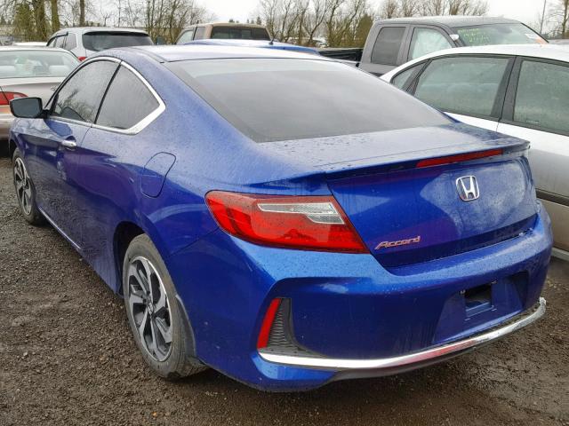 1HGCT1A34GA009129 - 2016 HONDA ACCORD LX- BLUE photo 3