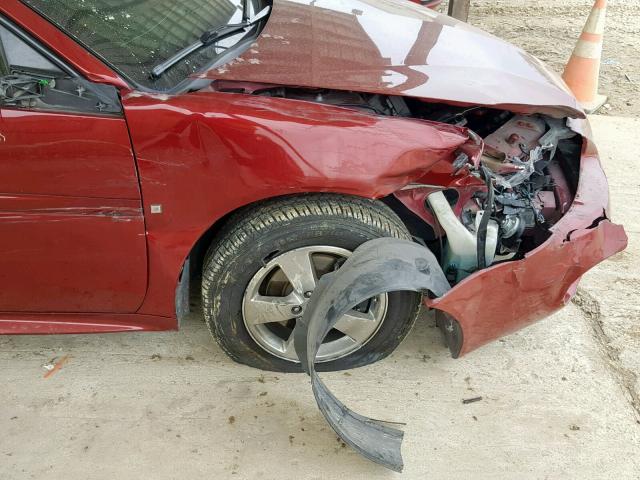 2G2WP552281152332 - 2008 PONTIAC GRAND PRIX RED photo 9