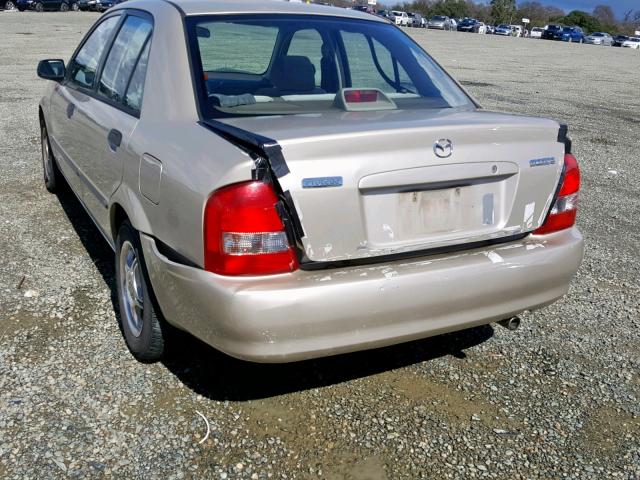 JM1BJ2223X0190175 - 1999 MAZDA PROTEGE DX BEIGE photo 3