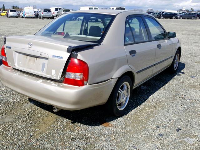 JM1BJ2223X0190175 - 1999 MAZDA PROTEGE DX BEIGE photo 4