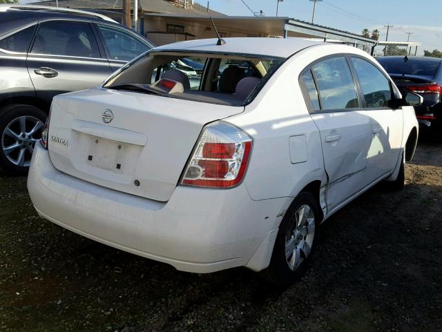 3N1AB61EX8L716644 - 2008 NISSAN SENTRA 2.0 WHITE photo 4