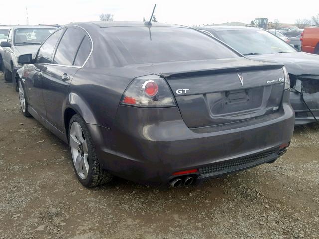 6G2EC57Y79L202892 - 2009 PONTIAC G8 GT GRAY photo 3