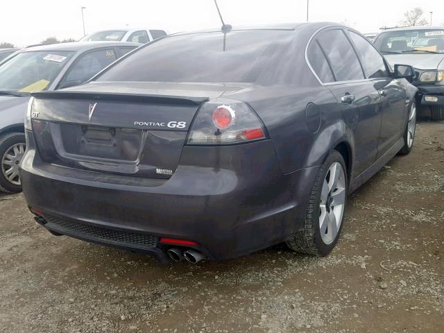 6G2EC57Y79L202892 - 2009 PONTIAC G8 GT GRAY photo 4