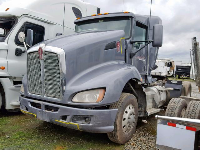 1XKAD79X6CJ332741 - 2012 KENWORTH CONSTRUCTI GRAY photo 2