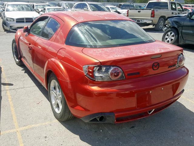 JM1FE17N140130202 - 2004 MAZDA RX8 RED photo 3