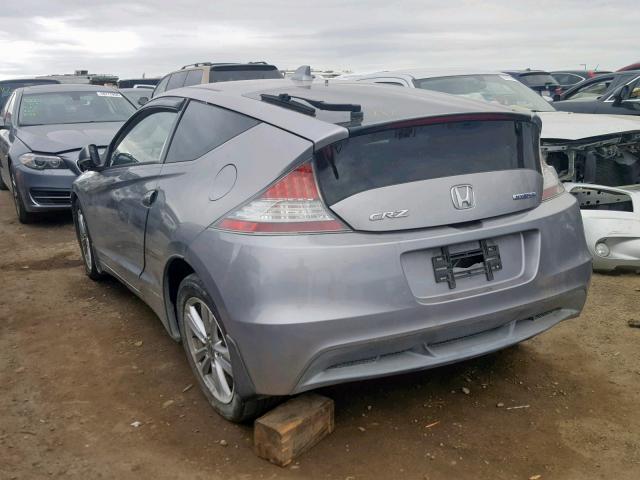 JHMZF1C42BS004034 - 2011 HONDA CR-Z GRAY photo 3