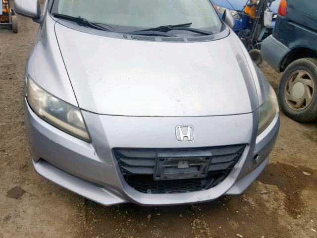 JHMZF1C42BS004034 - 2011 HONDA CR-Z GRAY photo 9