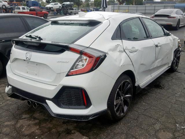 SHHFK7H41JU413812 - 2018 HONDA CIVIC SPOR WHITE photo 4