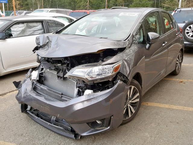 JHMGK5H76GS016224 - 2016 HONDA FIT EX GRAY photo 2